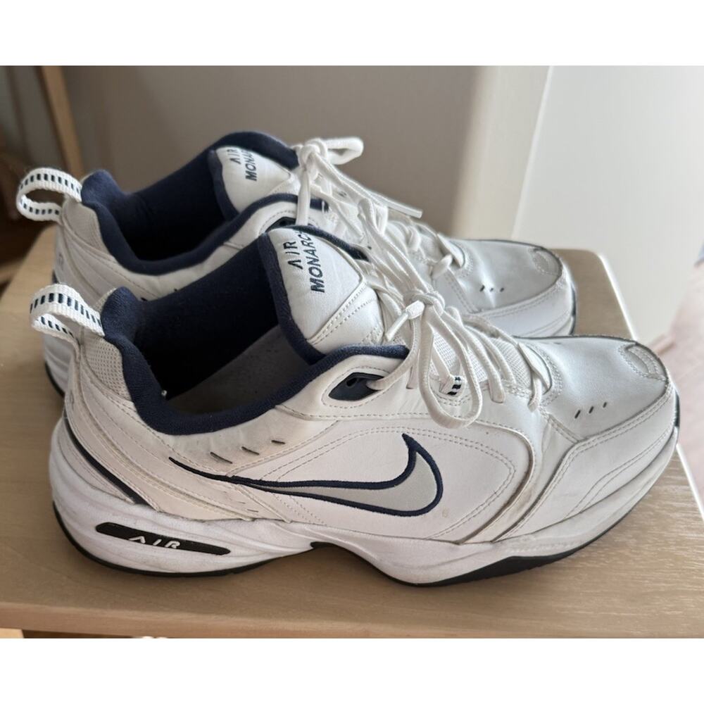 Nike Air Monarch IV Men Size 11.5W Running Shoe White Athletic Training Sneaker
